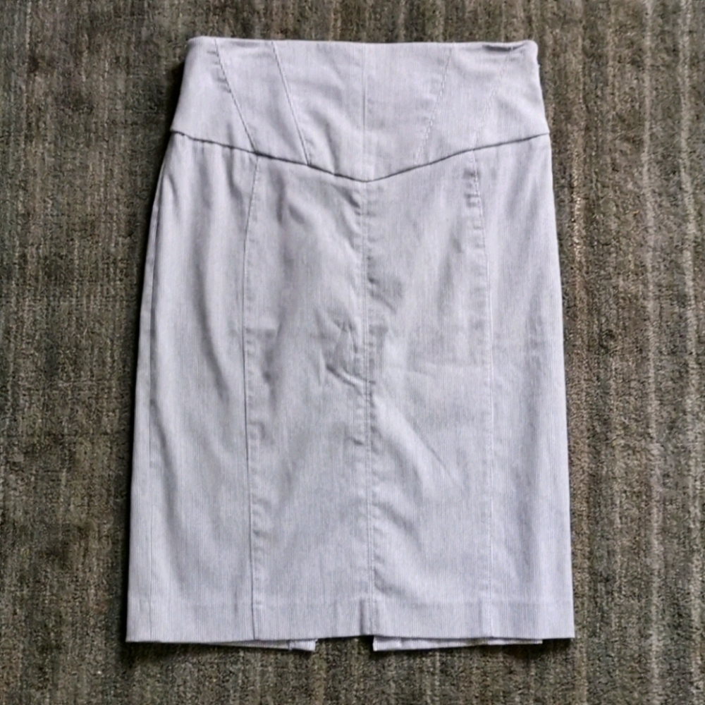 Express Pinstripe Pencil Skirt